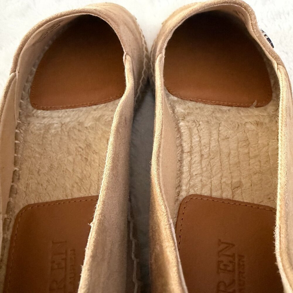 Lauren Ralph Lauren Cameryn III Chestnut Suede Espadrille size:7.5 - Picture 7 of 12